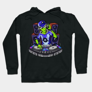 Space Alien Music DJ Hoodie